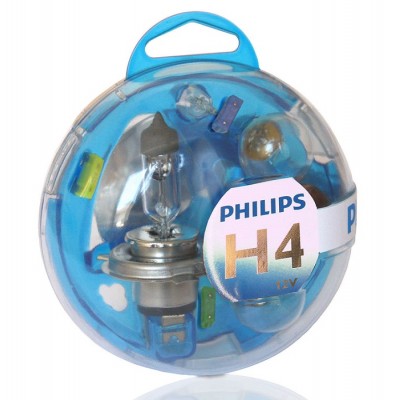 Набор галогеновых ламп Philips H4 Essential Box 55718EBKM